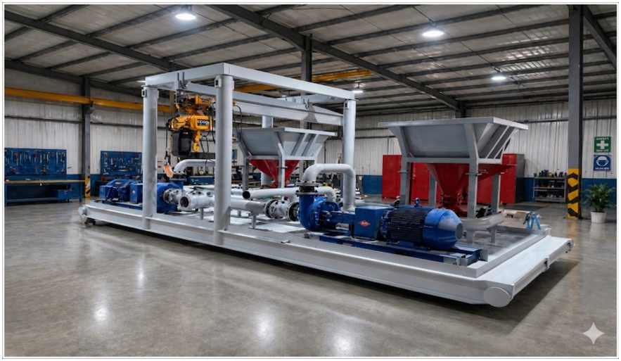 Super sack handling system — assembly